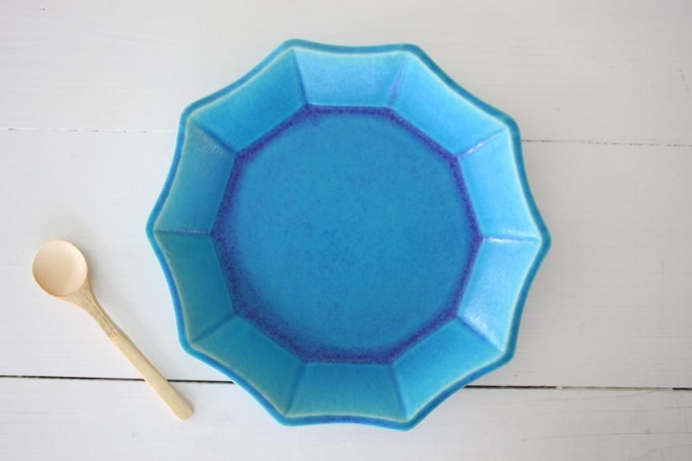 大嶺實清造 藍釉 按瓶 あんびん 大嶺實清造 藍釉 按瓶 あんびん