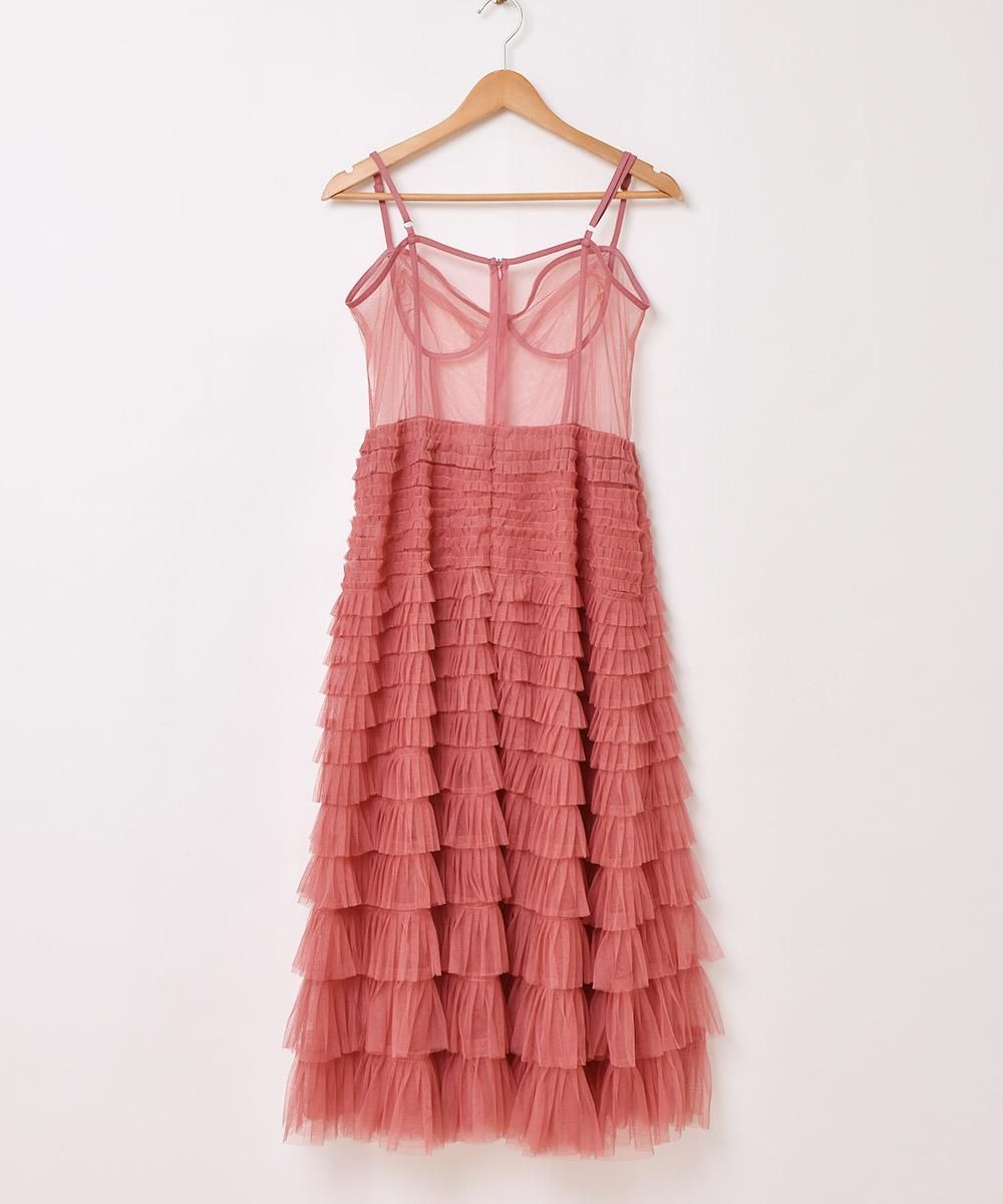 4色展開】「Meridian」チュール コルセット キャミソールワンピース