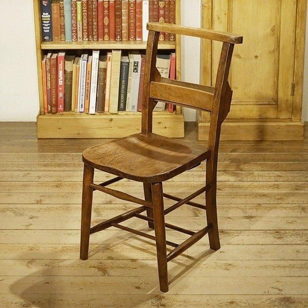 英国アンティーク チャーチチェア | 1930年代 エルム材 - Q'S ANTIQUES