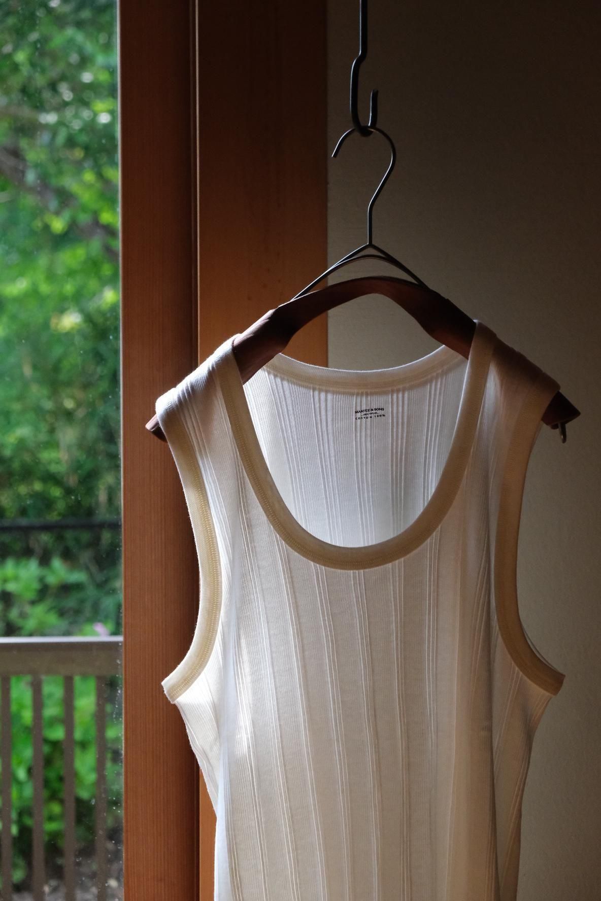 25ss maatee&sons 安い musterwerk別注シルクタンクトップ 25ss