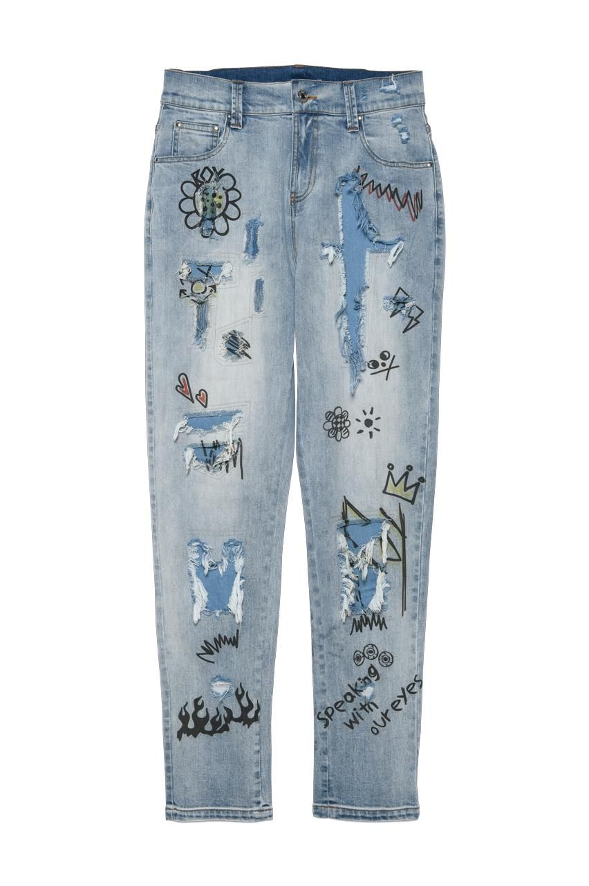 LiSA ROY reflect overjoy 総柄ナイロンパンツ(M) 総柄ナイロンパンツ