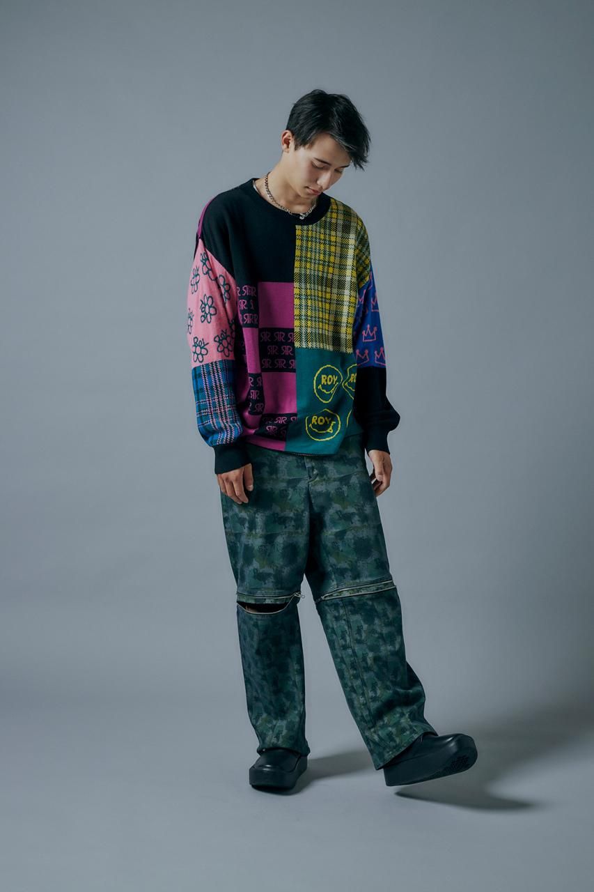 迷彩ジップパンツ - ROY reflect overjoy