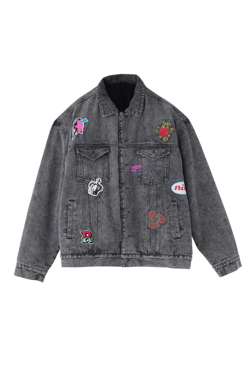 ワッペンデニムボアジャケット - ROY reflect overjoy