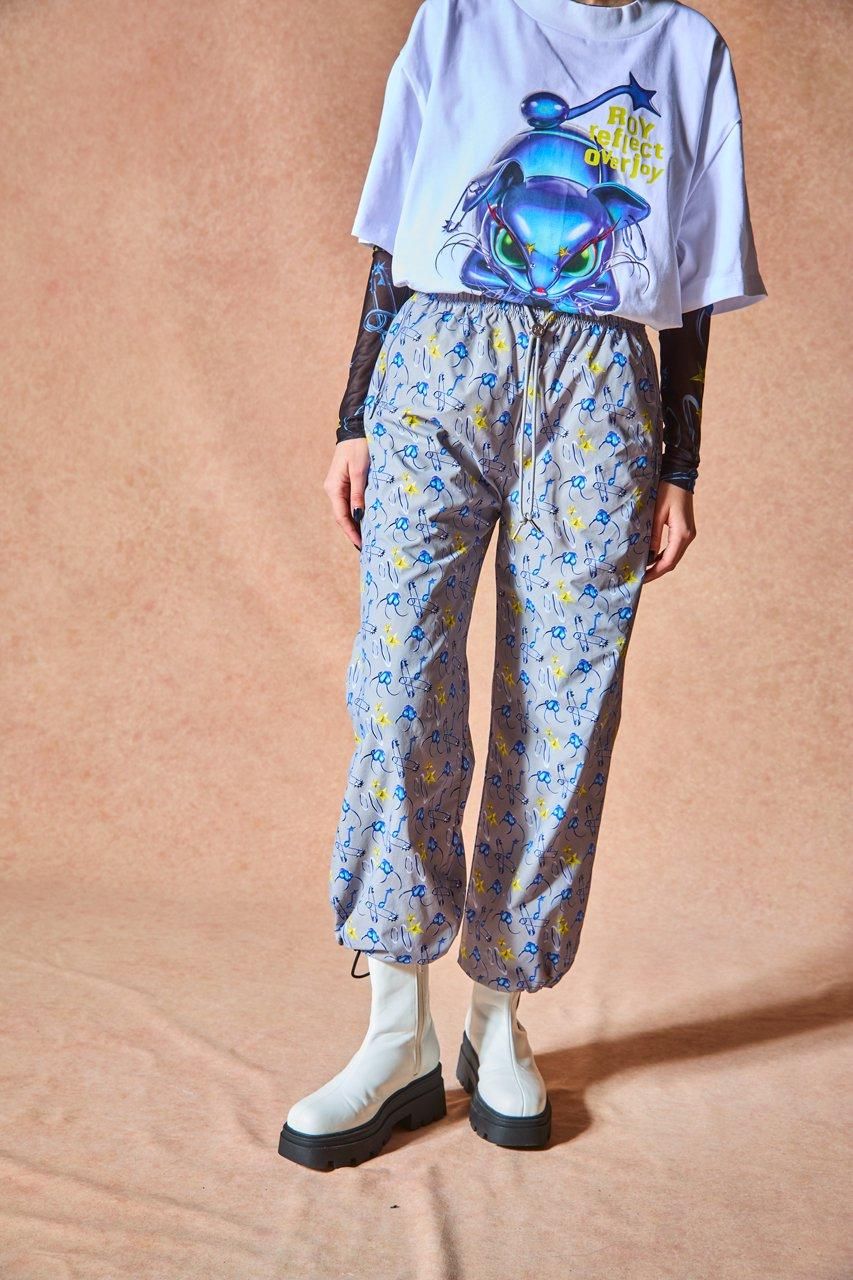 総柄ナイロンパンツ - ROY reflect overjoy