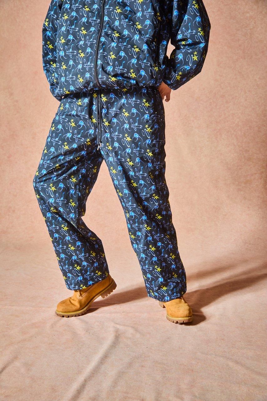 総柄ナイロンパンツ - ROY reflect overjoy