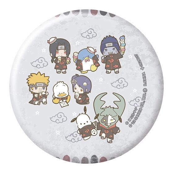 NARUTO サンリオコラボ缶バッジ SD飛段 角都 NARUTO サンリオコラボ缶