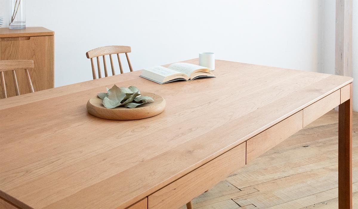 MIMOSA ダイニングテーブル【W1200~2000】 - TATENO WOOD ART online