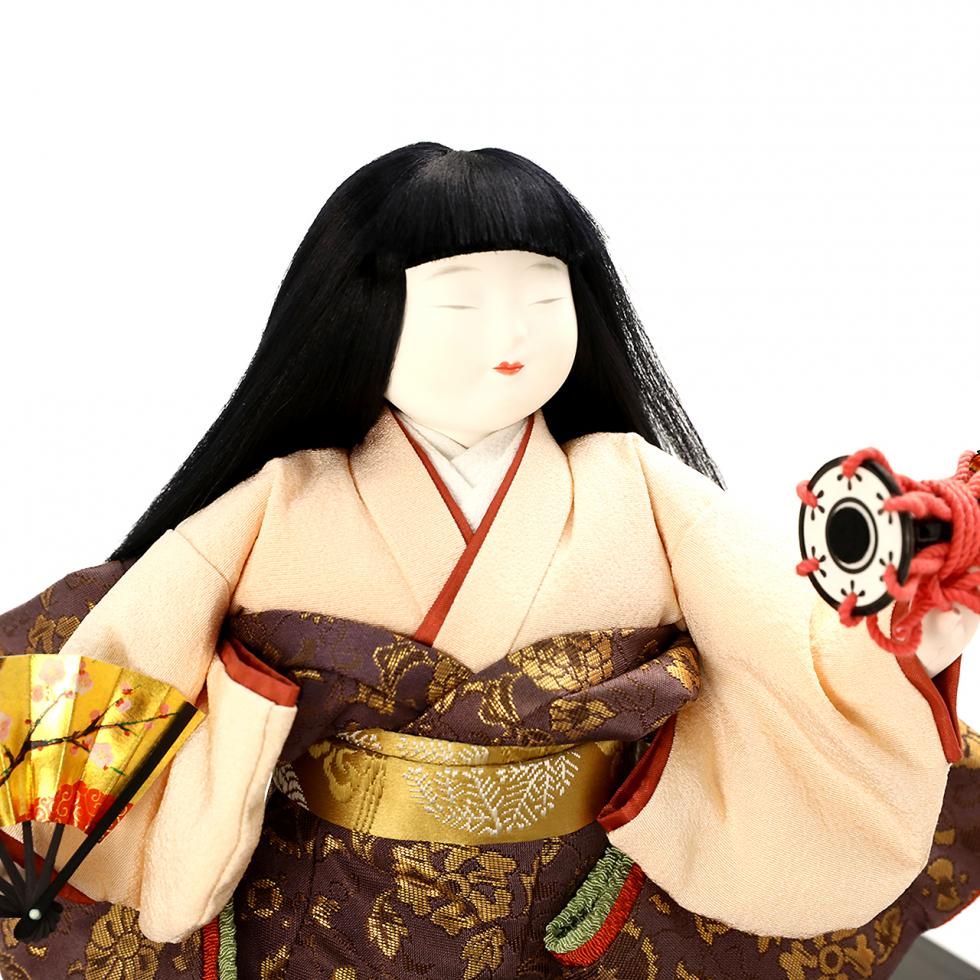 日本人形 | 御所 彩 鼓 - tsudumi - ガラスケース 幸一光 |人形の永光