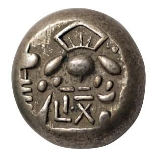 安政豆板銀 片面大黒 小判 古銭 アンティーク品 古物 コレクション