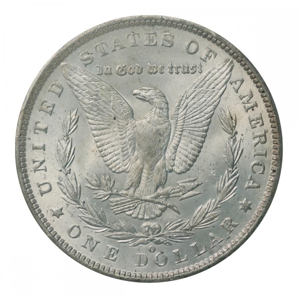 a683 1885年 アメリカ モルガンダラー銀貨 NGC AU