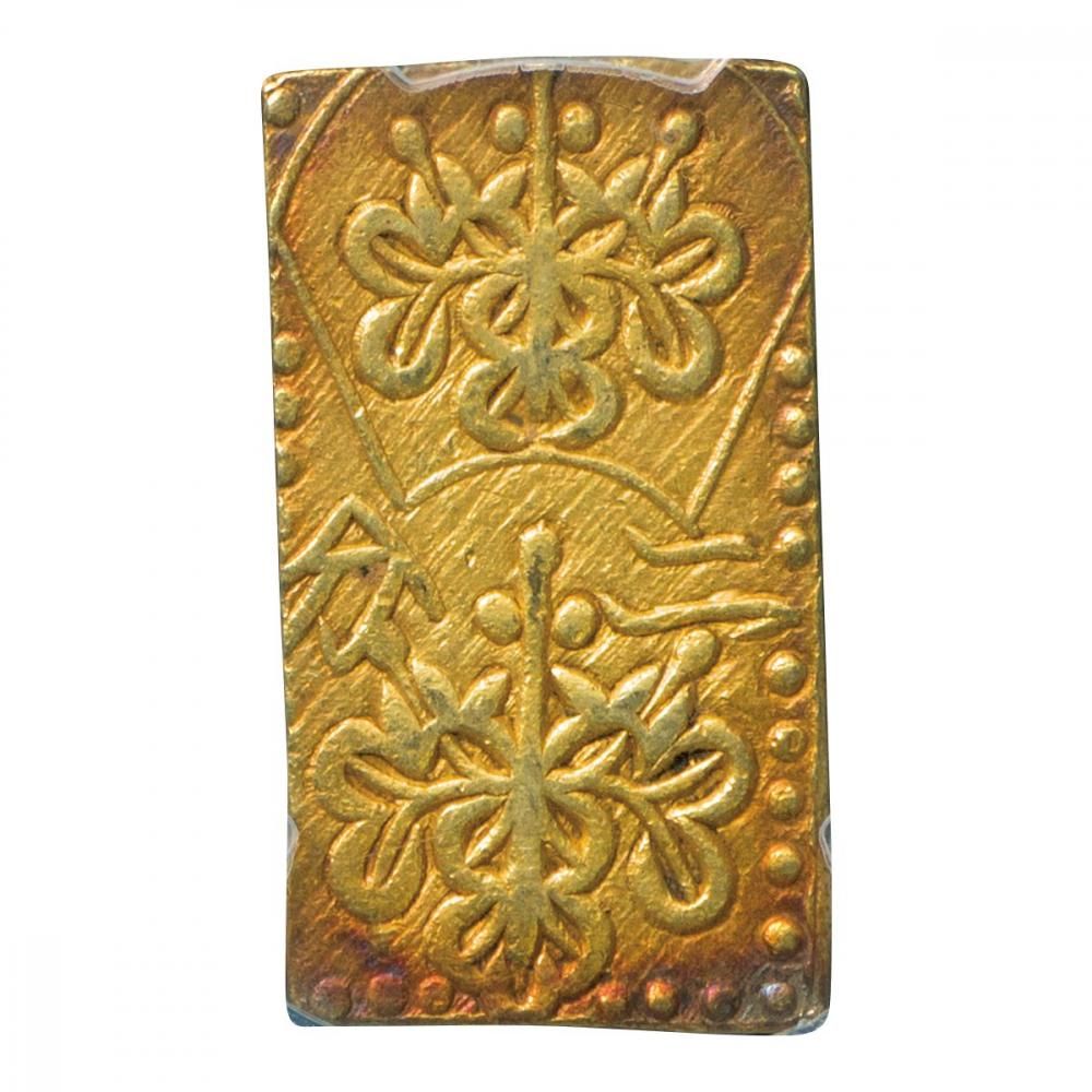 PCGS-AU58 日本 明治二分判金 明治元年~明治2年（1868~69） PCGS-AU58