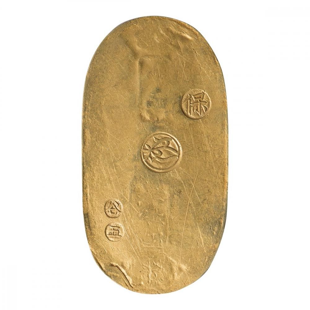 天保小判金 谷五（極美品）日本貨幣商協同組合鑑定書付 - セキグチは