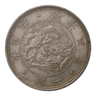 CAG鑑定済 貿易銀 明治10年銘 XF判定 【幻の銀貨】 激安！ CAG鑑定済