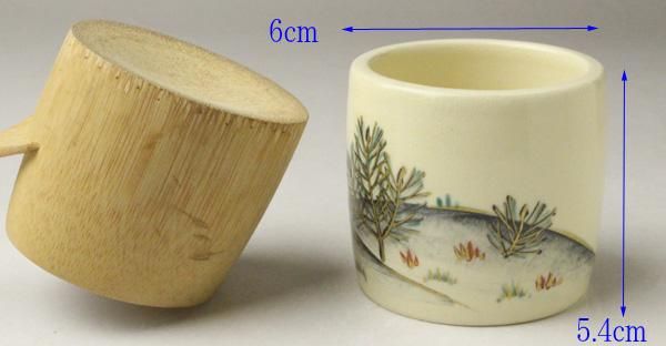 真葛香斎(二代) 若松の絵蓋置