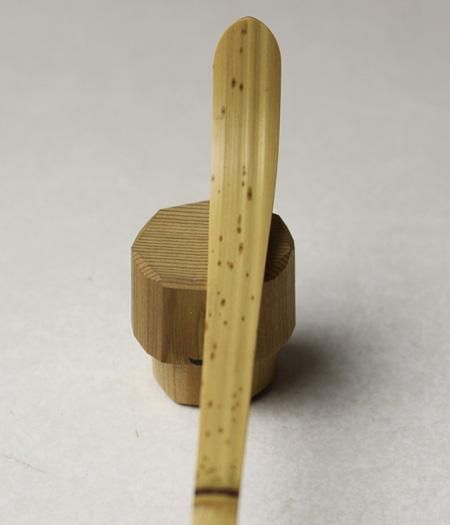 銘「清流」茶杓 松濤玄機書付 下削り-東竹斎