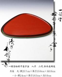 染付唐草香合 二代 伊東陶山 造