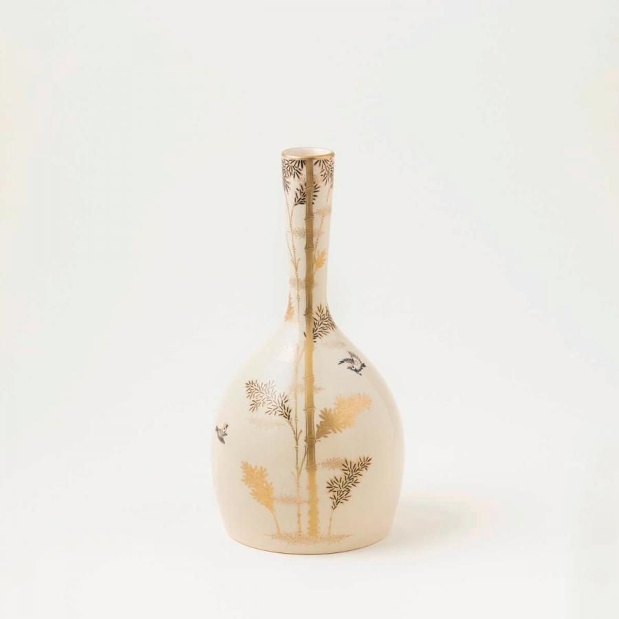 下蕪花瓶（本金竹）[シモカブラカビン（ホンキンタケ）]｜沈壽官窯