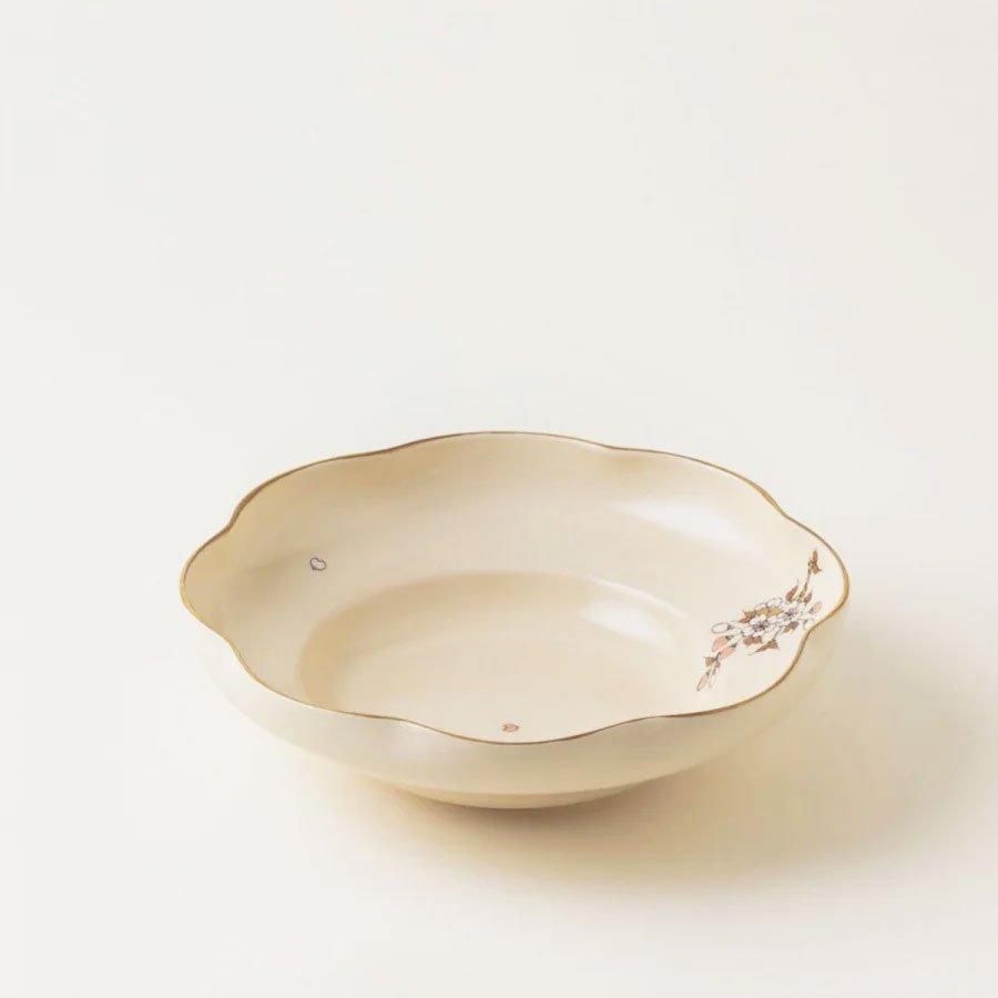 白薩摩桜鉢（大）[白薩摩サクラバチ（ダイ）]｜沈壽官窯（ちんじゅかん