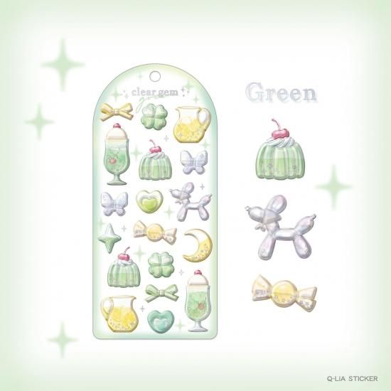 ネコポス対応】クリアジェムステッカー - クーリア・オンラインストア