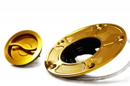 CNC ビレット アルミニウム クイックオープン フューエルタンク