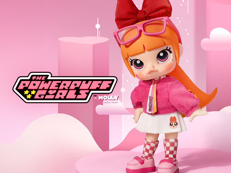 Popmart Molly パワーパフガールズ フィギュア Blossom MEGA
