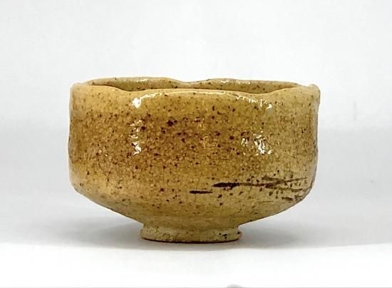 楽焼 楽吉左衛門（旦入）作 白楽茶碗 勅題 無傷 箱無。 楽焼 楽吉