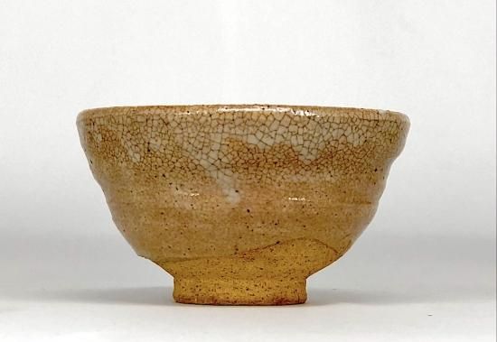 出雲焼 楽山窯 長岡住右衛門（空味）作 漢人画 茶碗 無傷 箱誂 保証