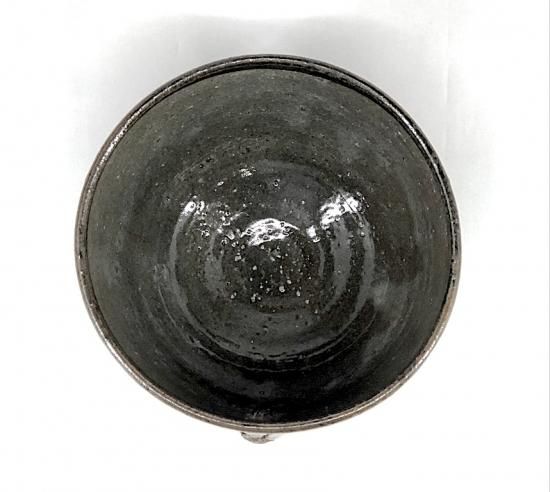 南蛮焼 清水楽山作 花生 無傷 共箱 古物。 南蛮焼 清水楽山作 花生