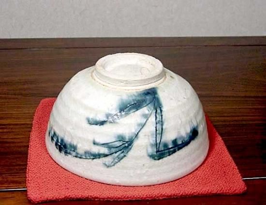 京焼・清水焼 藤平 伸 作 穂文 茶碗 共箱 無傷。