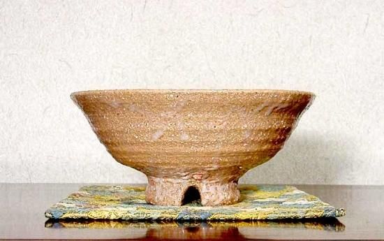 萩焼 中野霓林（二代）作 茶碗 無傷 箱合 保証