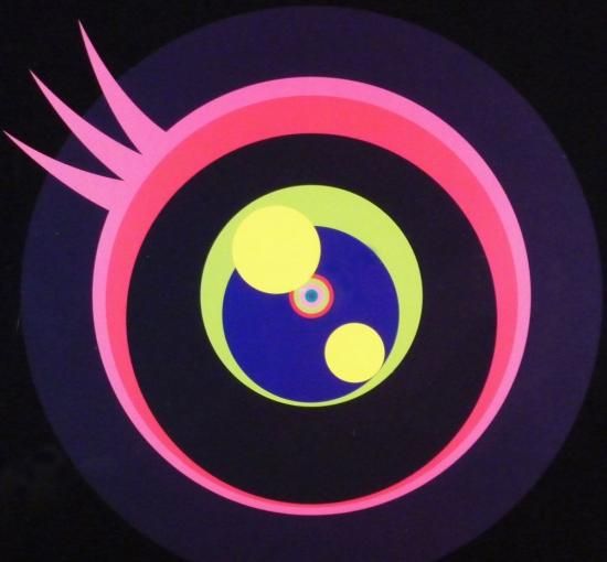 村上隆「めめめくらげ黒1 2011」絵画 額付 版画 - ギャラリー