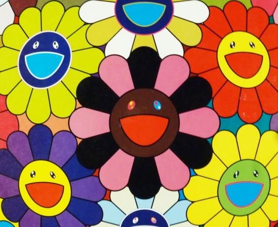 村上隆「Flower Ball(キンダーガーデンディズ)」絵画 額付 版画