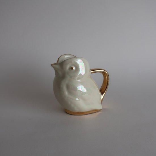 陶器の花瓶 鳥と花のデザイン 壺 [梅花鳥絵] 染付 成化