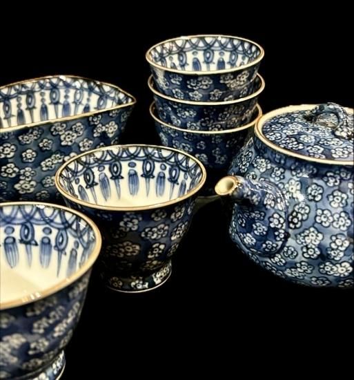 梅図 加藤利昌作 煎茶器揃い 清水焼 京焼」 - 正尚堂