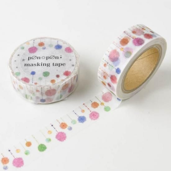 巻き売り】国内作家 ponpon さん マスキングテープ 【公式通販】