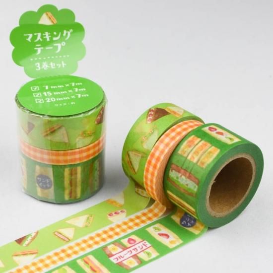 MIND WAVE(マインドウェイブ) マスキングテープ アソート 3巻セット