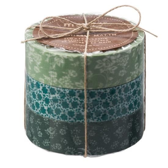 廃盤 マークス コフレドゥクチュリエ 花柄マスキングテープ 3セット 15