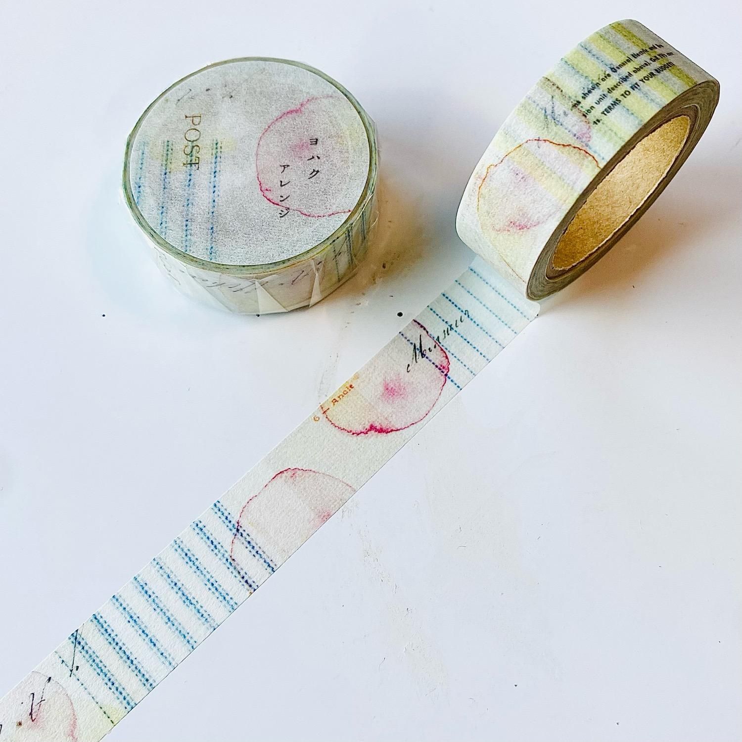 ヨハク CHECK&STRIPE マスキングテープ アレンジ YC-013