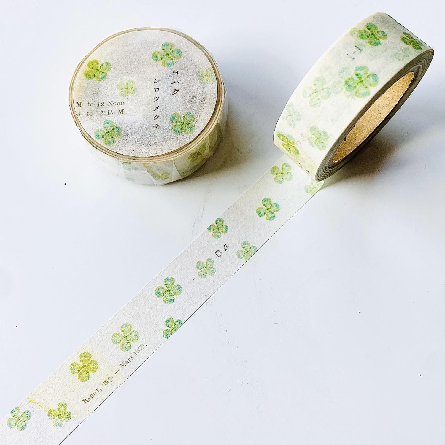 ヨハク マスキングテープ シロツメクサ Y-132