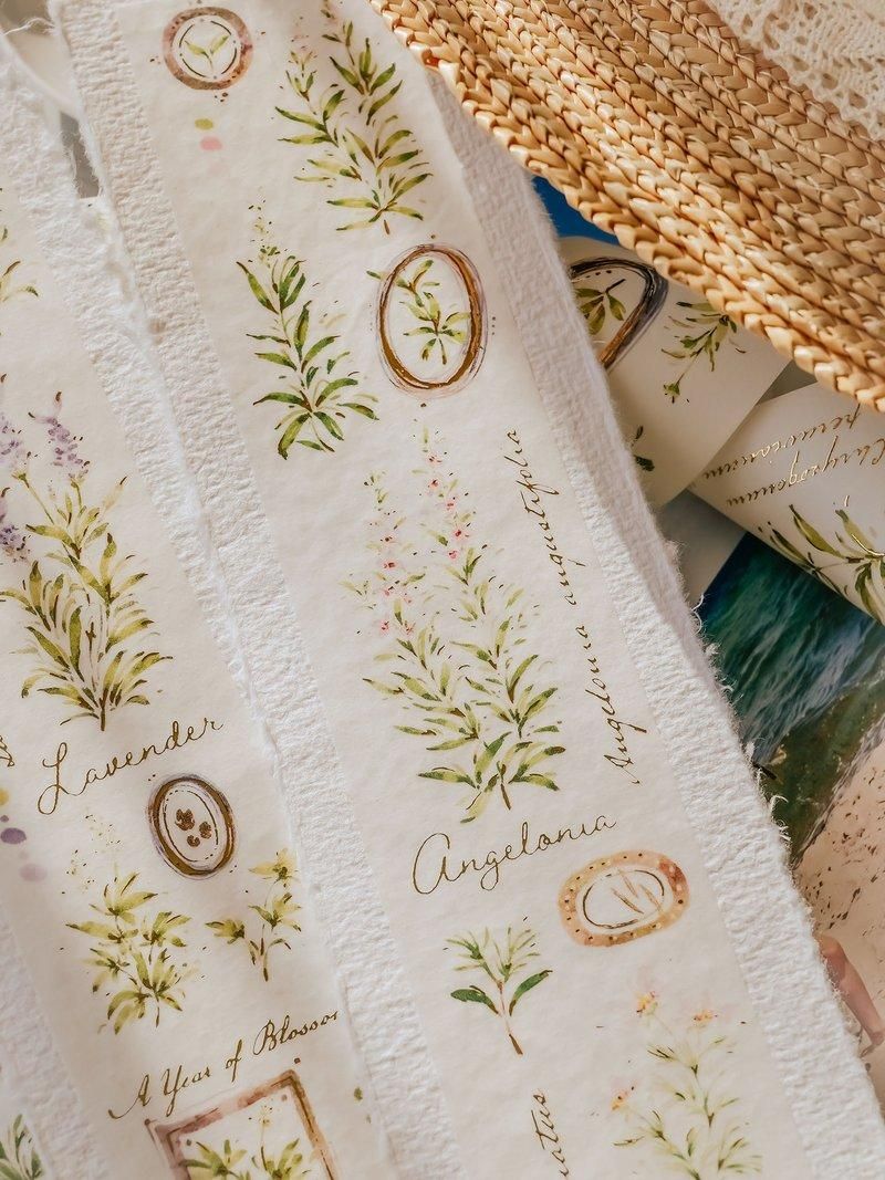 Meow Illustration マスキングテープ A Year of Blossom Summer WATA-098