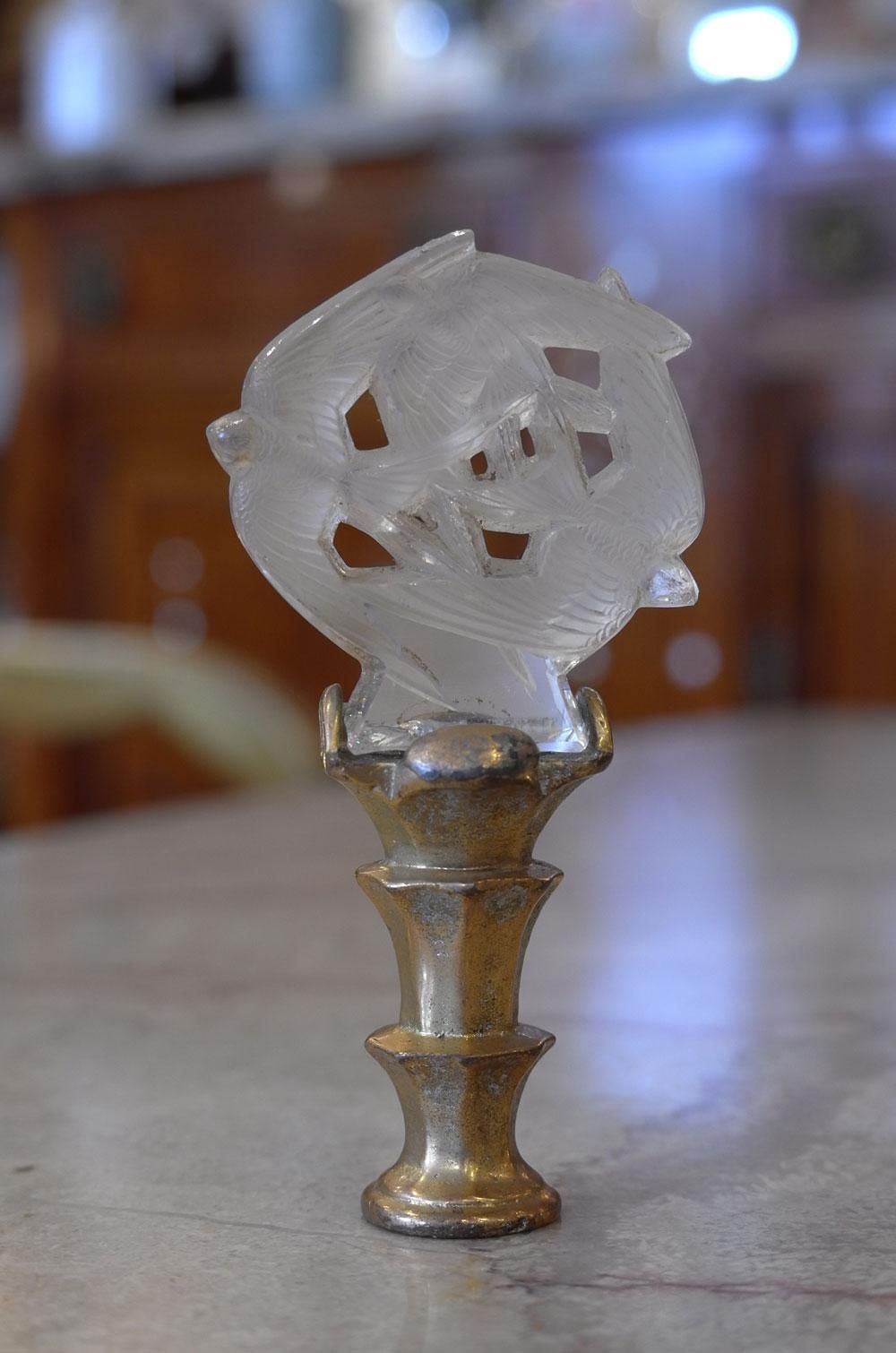 かわいいラリック☆雀 ピントレー ディッシュ フランス輸入 アールデコ