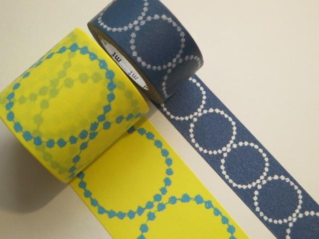 mt×mina perhonen 】マスキングテープ/tambourine petit・navy - hina