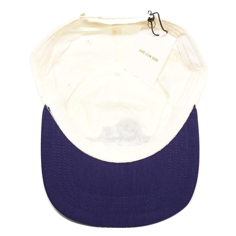Aime Leon Dore Nylon Unisphere Snapback Cap / Cream x Navy