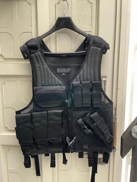 PRO CLUB ブラック タクティカルベスト PRO CLUB タクティカルベスト