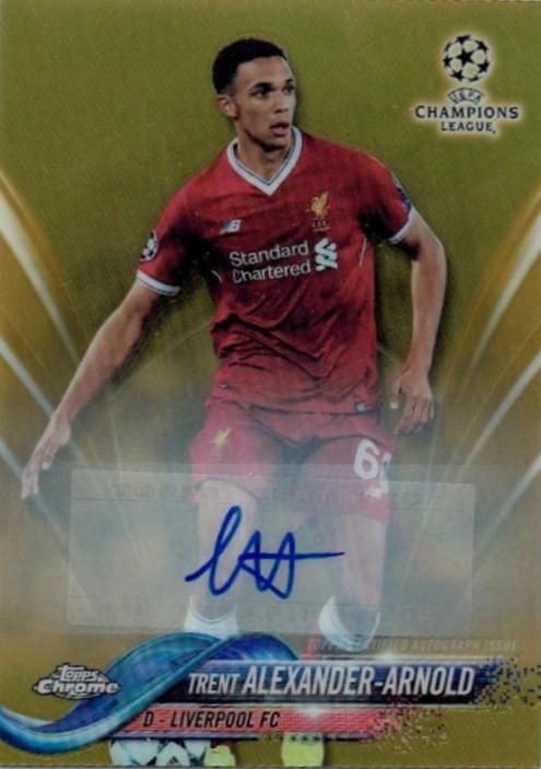 2017-18 TOPPS CHROME CL Autograph Card Gold Trent Alexander-Arnold