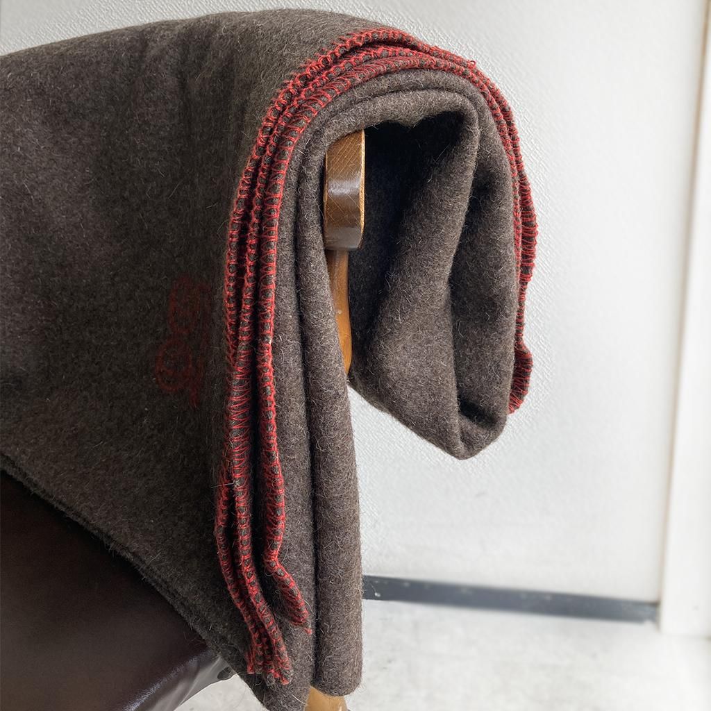 1950～1970年代フランス海軍ウールブランケット ブラウン（シングル