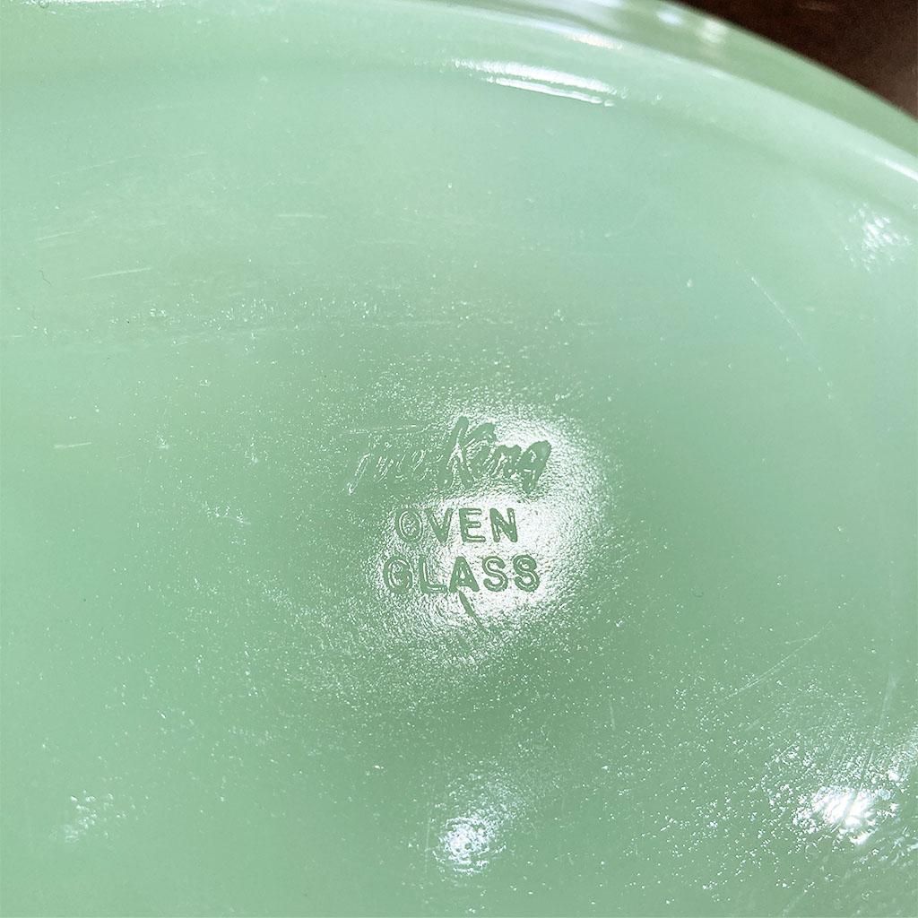 ジェダイ オーバルプレート11インチ 初期GLASS刻印 1940年代前半製造