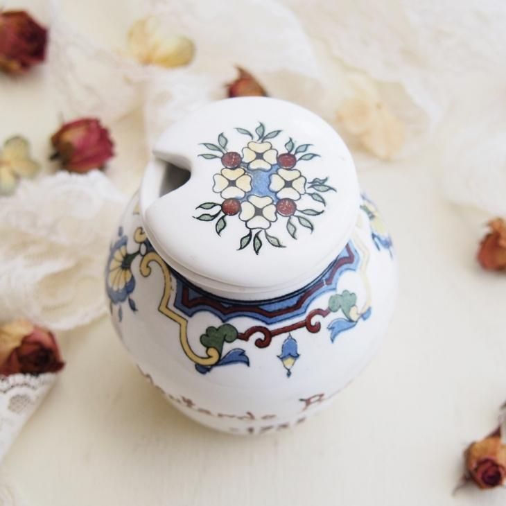 フランスヴィンテージ GEO MARTEL製 マスタードポット ジオマルテル