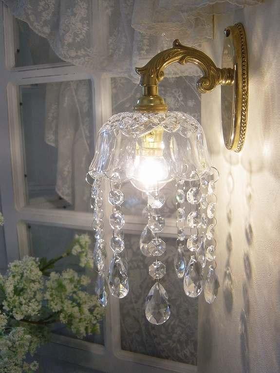 専用 ミニシャンデリア 【植物】 ウランガラスビーズ フランス 超ミニ