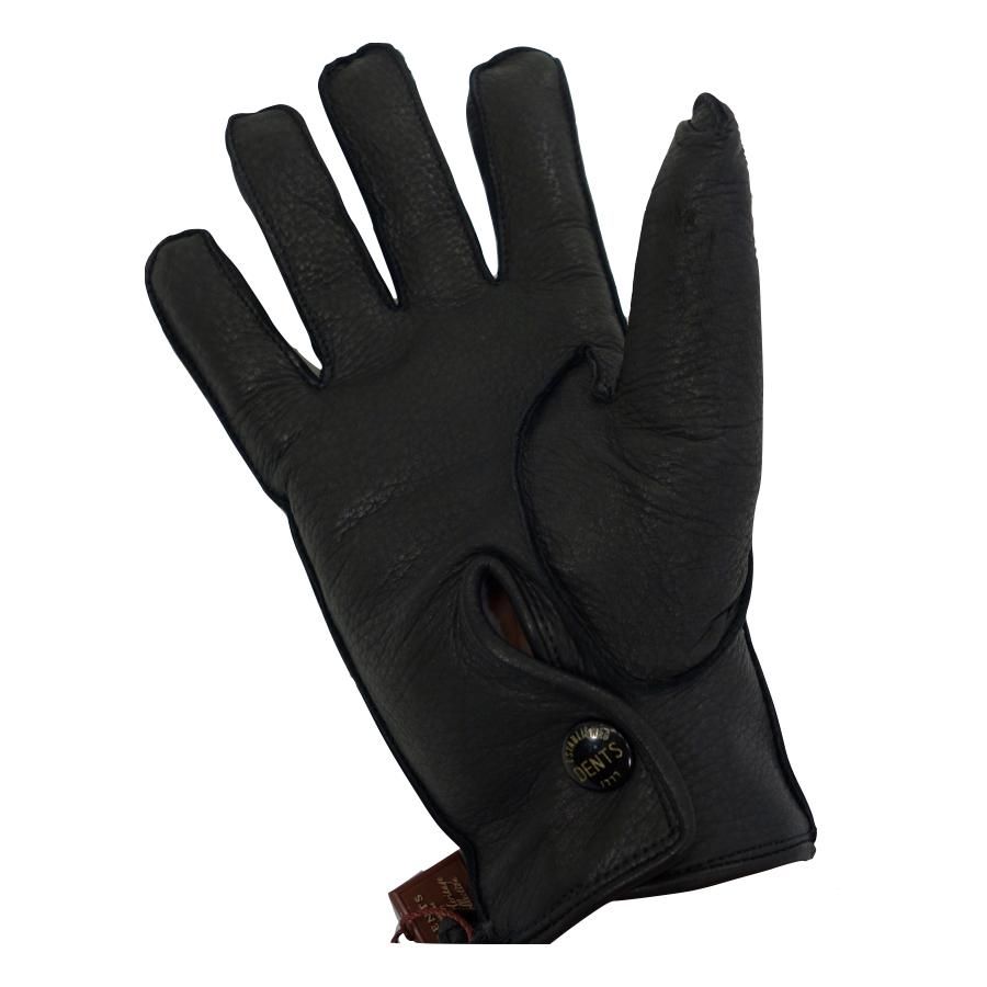 DENTS デンツ ディアスキンラビットファーライニンググローブ ブラック